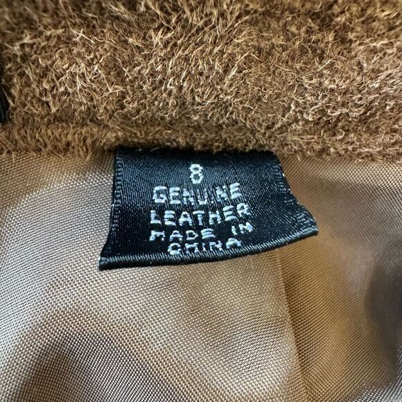 Vintage Linda Allard Ellen Tracy Brown Suede Pants - Picture 8 of 8